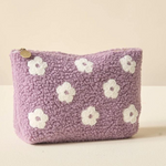 Teddy Pouch - Purple Flower