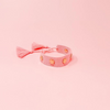 Woven Stacker Bracelet - Pink