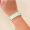 Woven Stacker Bracelet - Aqua