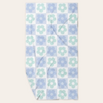 XL Quick-Dry Beach Towel - Blue Check