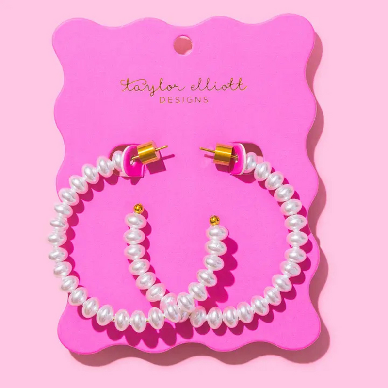 Charlotte Pearl Hoops