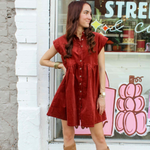 Emmy Corduroy Mini Dress