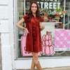 Emmy Corduroy Mini Dress